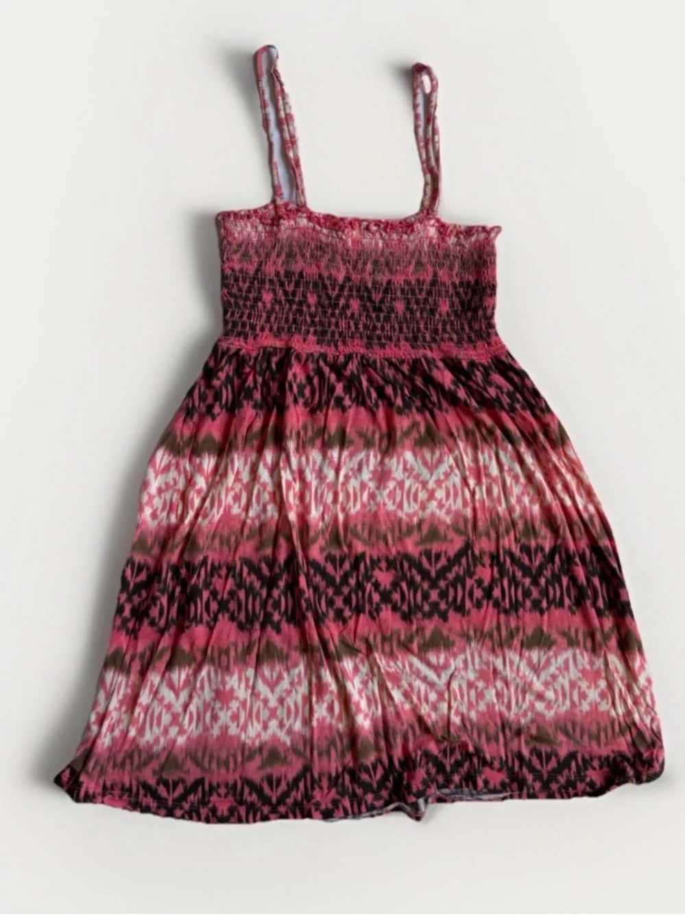Mudd Vintage Y2K Smocked Mini Cami Spaghetti Strap Sundress Boho Festival Medium